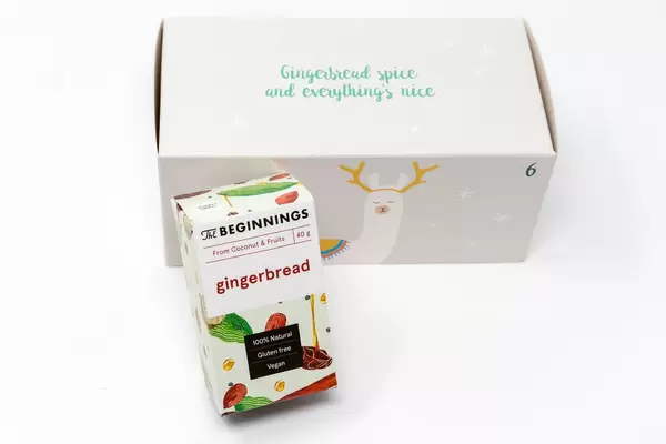 The Beginnings - gluten-free organic gingerbread from the sixth door of the vegan Foodist Active advent calendar