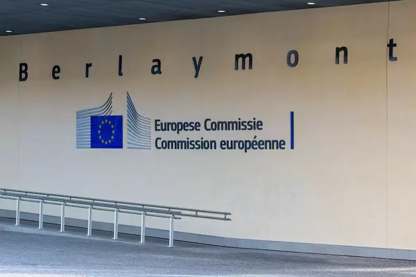 The Berlaymont Building of the European Committee in Brussels, Belgium