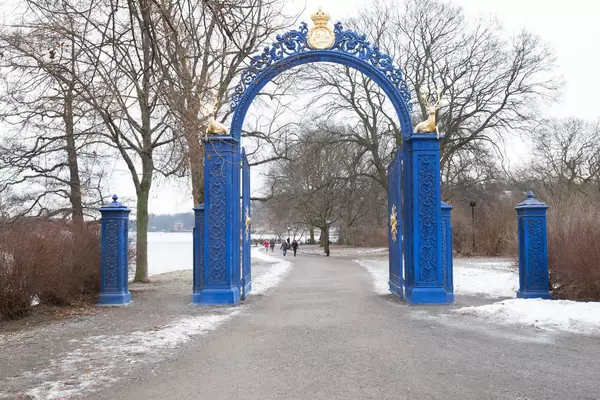 The Blue Gate- entrance (or exit) to Djurgården