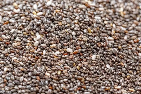 The chia seeds background. Healthy superfood concept