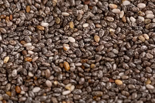 The chia seeds, healthy background