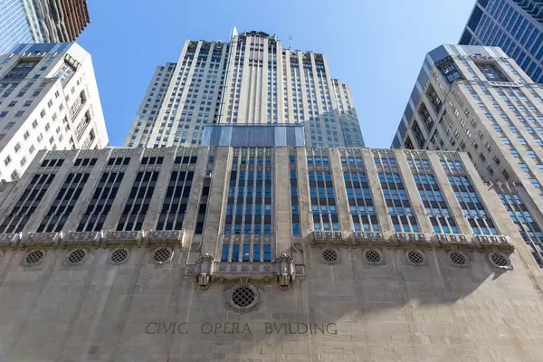 The Civic Opera Building in Downtown Chicago, which contains the second-largest opera auditorium in North America