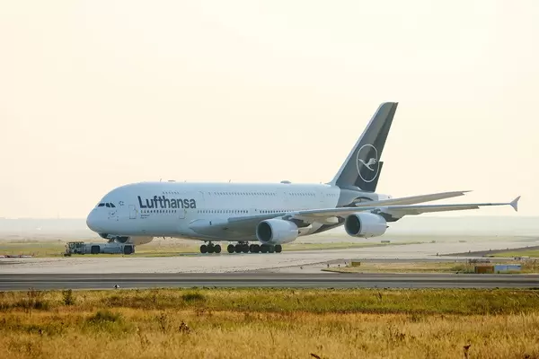 The new Airbus A380 Lufthansa Livery