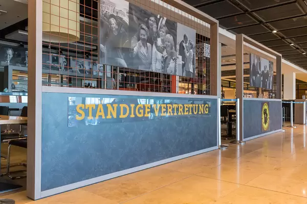 The newly opened branch of Kölsch pub "Ständige Vertretung" at Terminal 1 of BER Airport