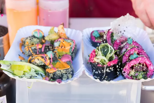 The Pink Roll und Sweet Potato Roll