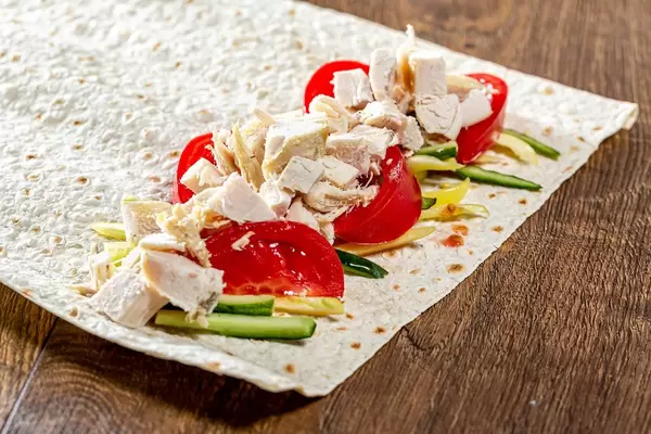 The process of cooking Shawarma