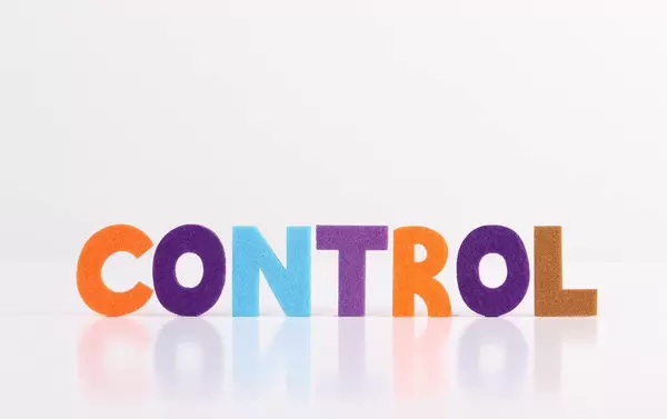 The word Control on white background