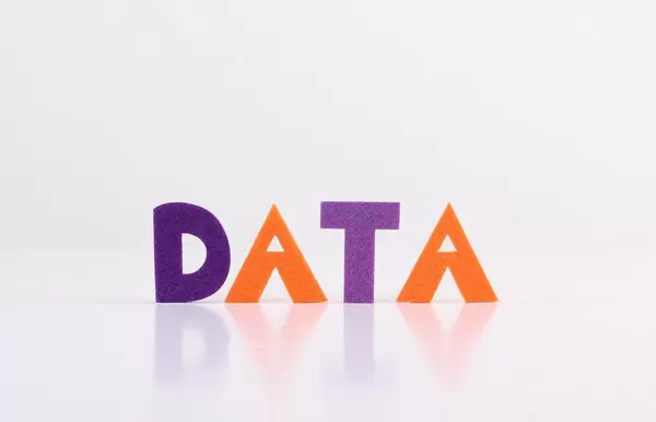 The word Data on white background