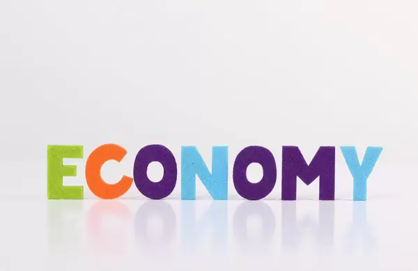 The word Economy on white background
