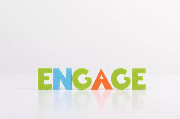 The word Engage on white background