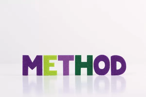 The word Method on white background