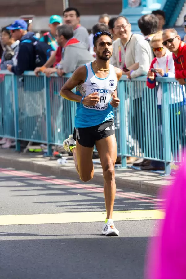 Thonakal Gopi (Marathon Finale) bei den  IAAF Leichtathletik-Weltmeisterschaften 2017 in London
