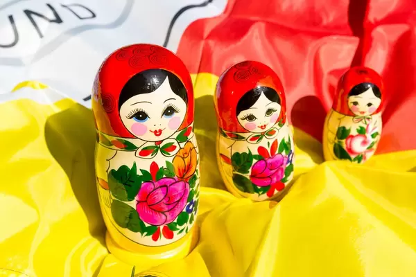 Three babushka dolls