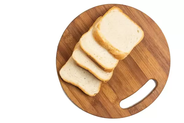 Toast bread on the wooden board