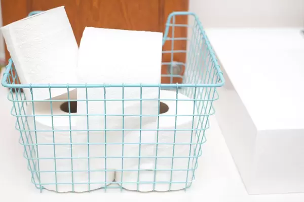 Toilet-Paper in a Basket