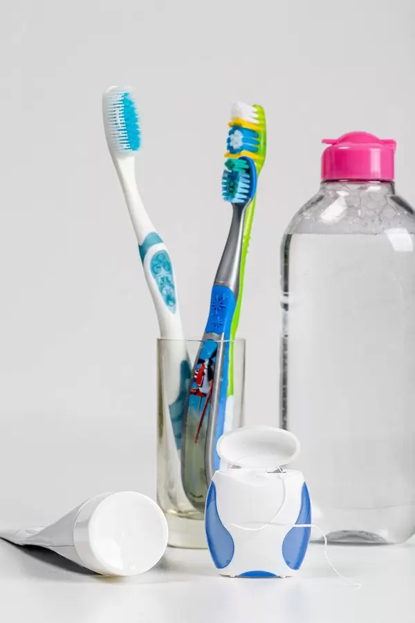 Toothpaste, toothbrushes, mouthwash and dental floss