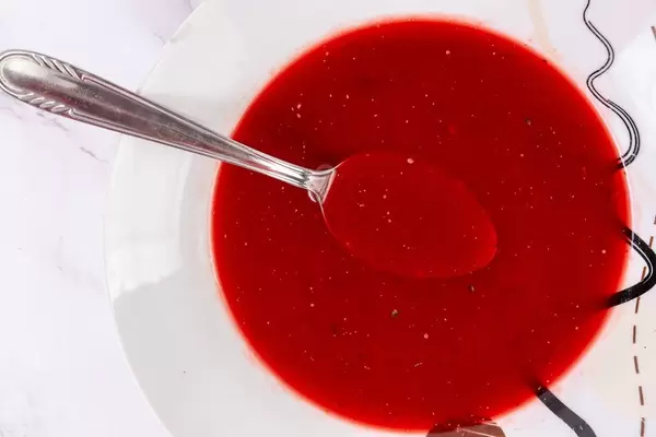 Top view of Beet Soup (Flip 2019)