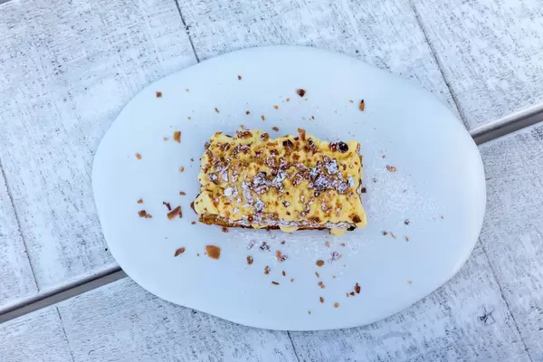 Top view of Mille Feuille Puff Pastry