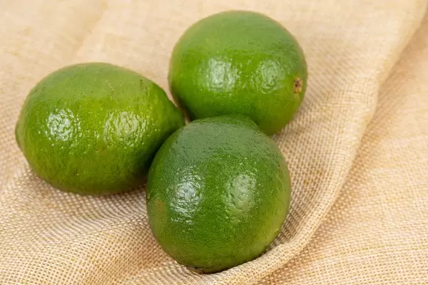 Top view on Fresh Green Limes (Flip 2019) (Flip 2019)