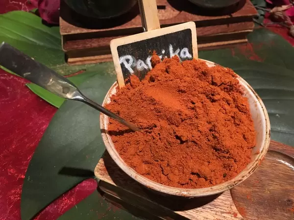 Top View Photo of Bowl filled with Paprika Powder Spice