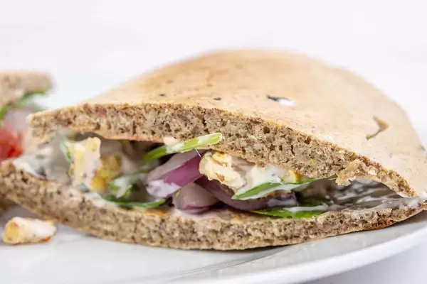 Tortilla with Chicken Meat and Vegetables