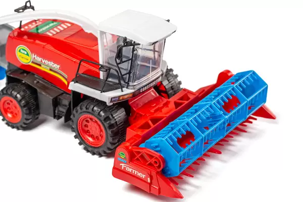 Toy combine on white background