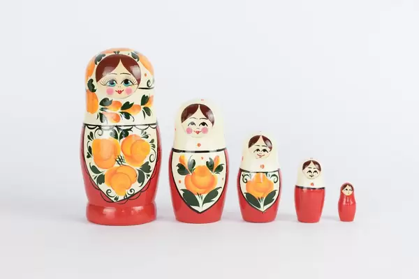 Traditional Russian wooden dolls