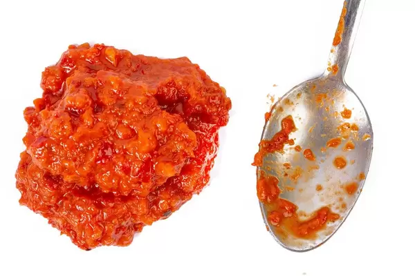 Traditional Serbian Ajvar with spoon (Flip 2019)