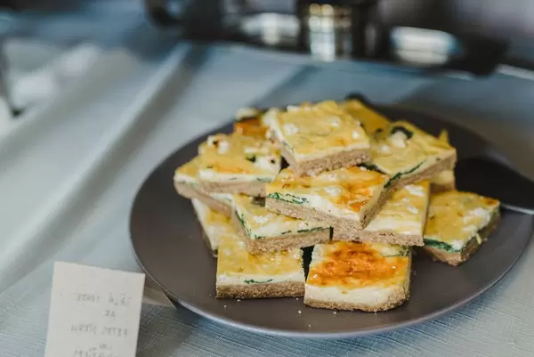 Traditional Tarte Flambée With Crème Fraiche, Cheese, Onion (Flip 2019)