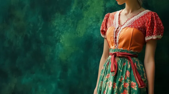 Traditionelle bayerische Tracht - Dirndl im Vintage-Look