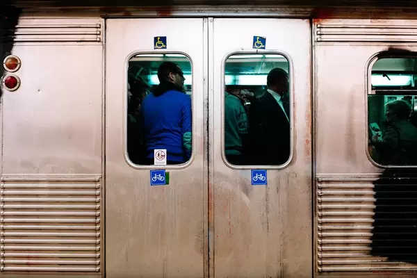 Train carriage of Athens' subway