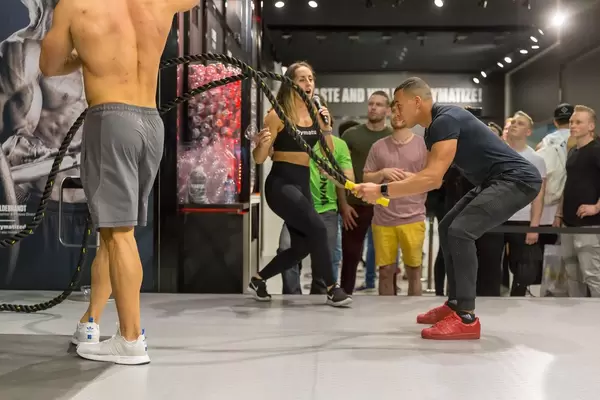 Training mit wilden Seilen - FIBO Köln 2018