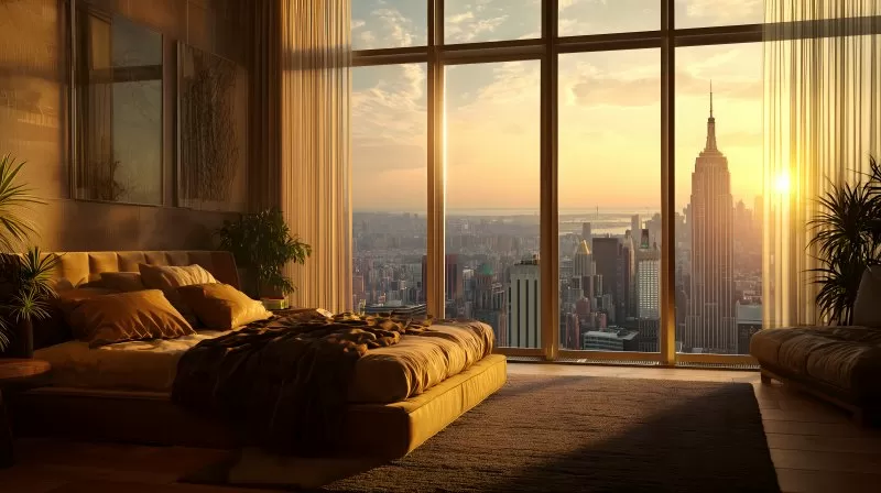 Traumhafte Aussicht vom Penthouse über New York City