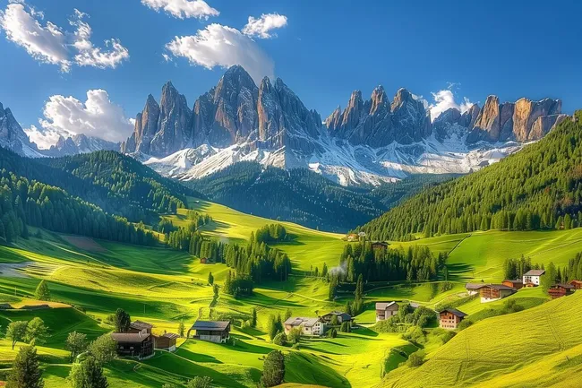 Traumhafte Berglandschaft in den Dolomiten, Italien