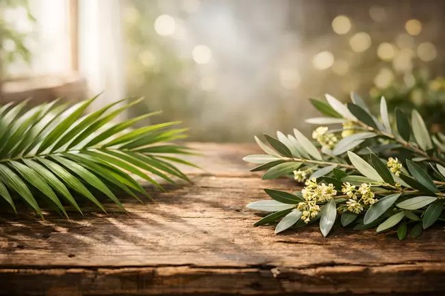 Tropische Blattwand - Naturgrüner Hintergrund
