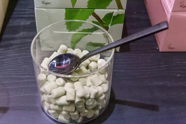 True Gum Minze und Matcha Geschmack zum Probieren