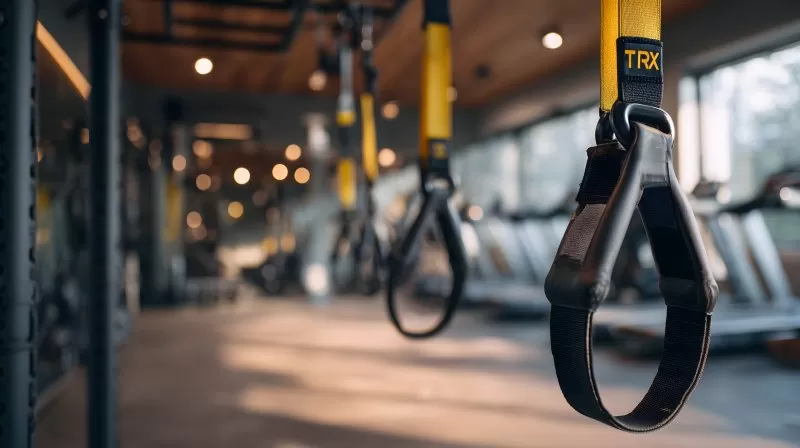 TRX Bänder im Fitnessstudio