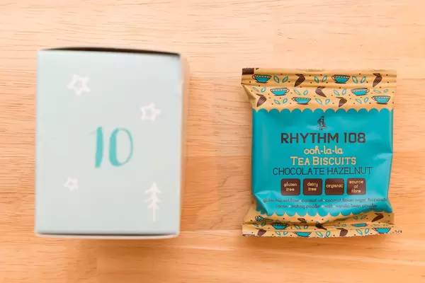 Tür 10: Schokoladenkeks glutenfrei, orangic, coconut oil