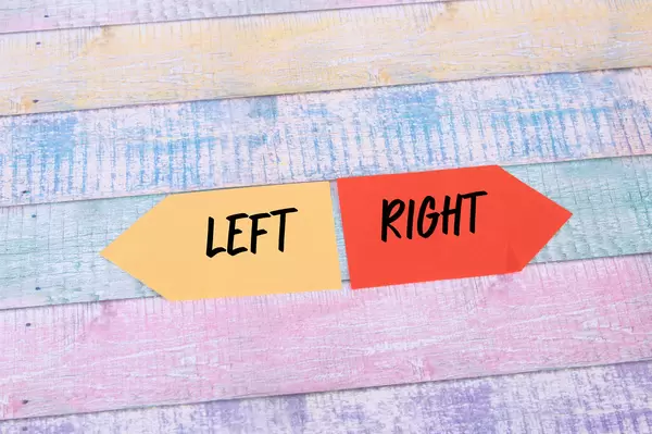 Two arrows with Left and Right text