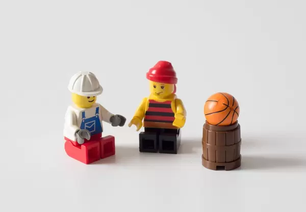 Two boys taking a break during the play