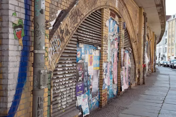 Typical Berlin, a street in the city centre