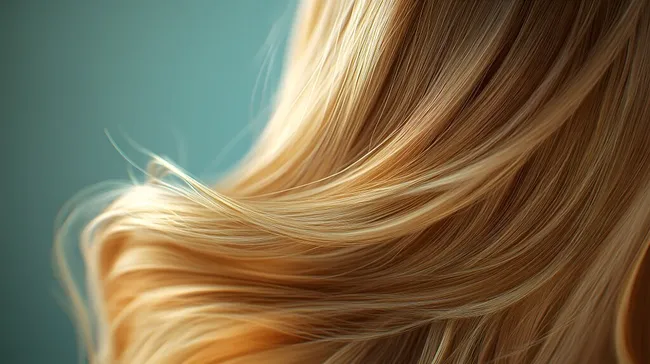 Üppiges, goldblondes Haar in eleganter Locke