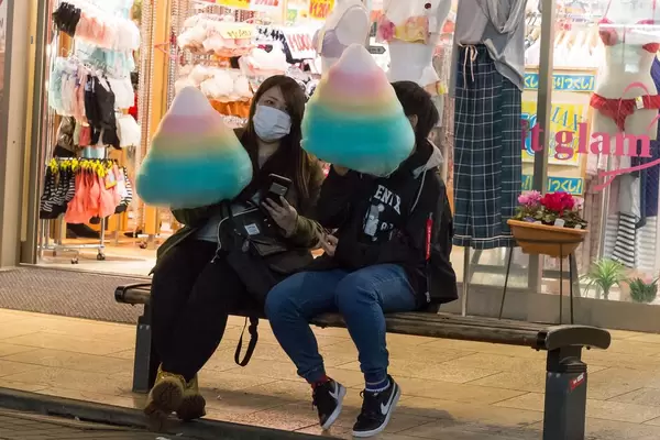 Unicorn Coloured TBD (Zuckerwatte) on Takashita Street