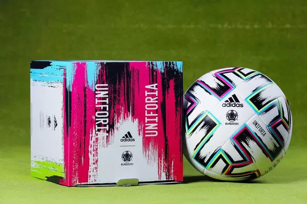 Uniforia ball and box, the official Euro 2020 ball