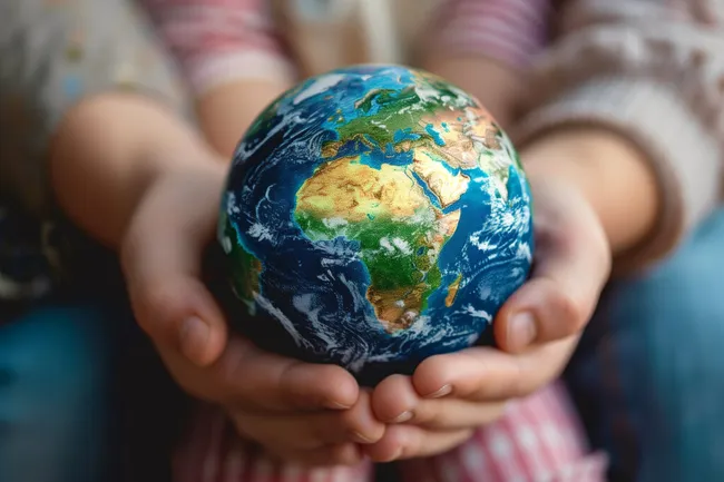 Unsere gemeinsame Welt in Händen