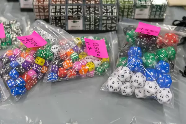 Unterschiedliche Arten von Spielwürfeln