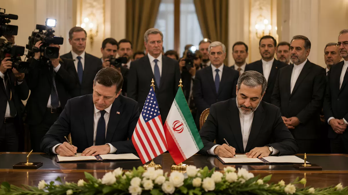 Unterzeichnung eines Abkommens zwischen USA und Iran