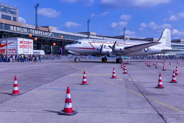 US-American troop carrier at Berlin Tempelhof Airport