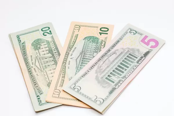 US Dollar on a white Background