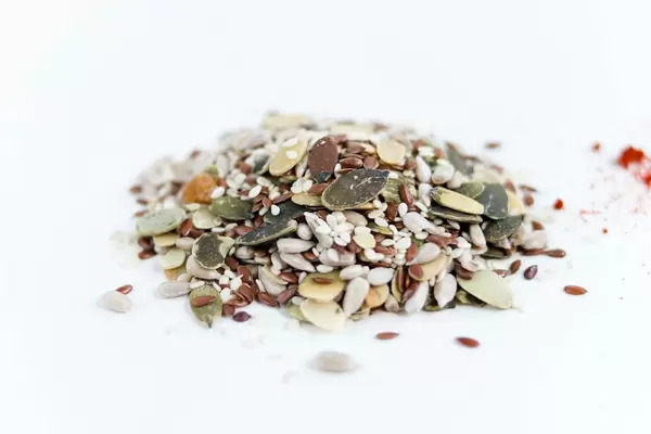 Various seeds , nuts seeds , pumpkin seeds